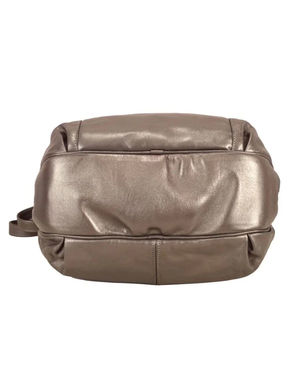 SAS Vintage Metallic Leather Hobo Shoulder Bag